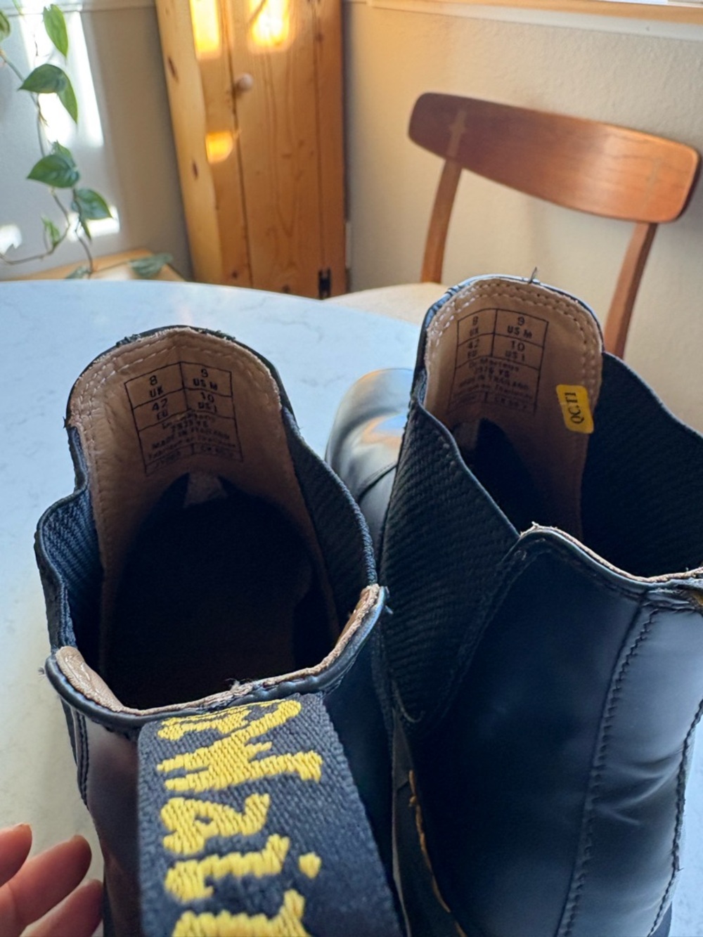 Dr. Martens Black Chukka Boots with Yellow Stitching - Picture 11 of 13
